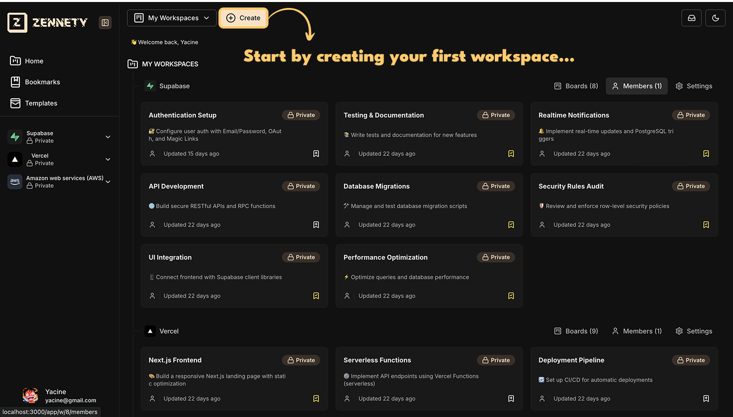 Create Workspace