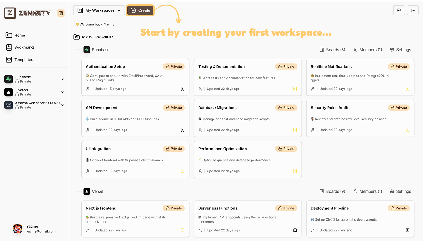 Create Workspace